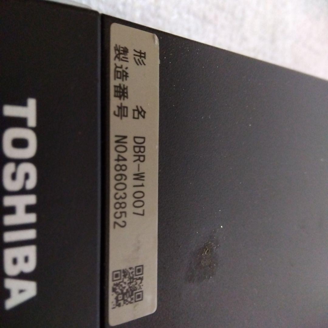 東芝W録画ブルーレイレコーダーDBR-W1007/2018年製