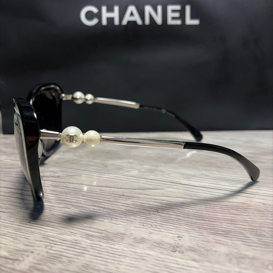 CHANEL ブラック キャットアイ サングラス シャネル 眼鏡