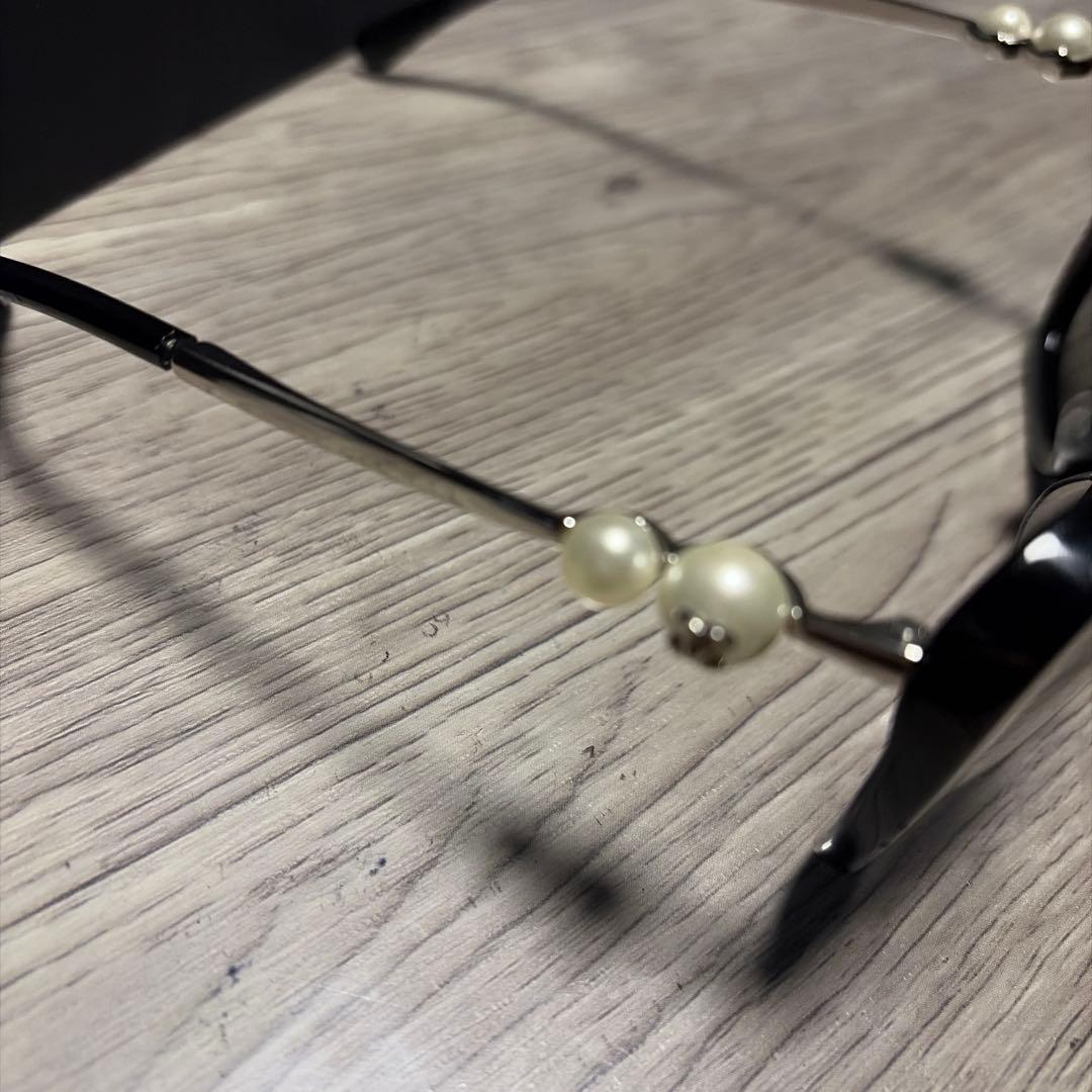 CHANEL ブラック キャットアイ サングラス シャネル 眼鏡