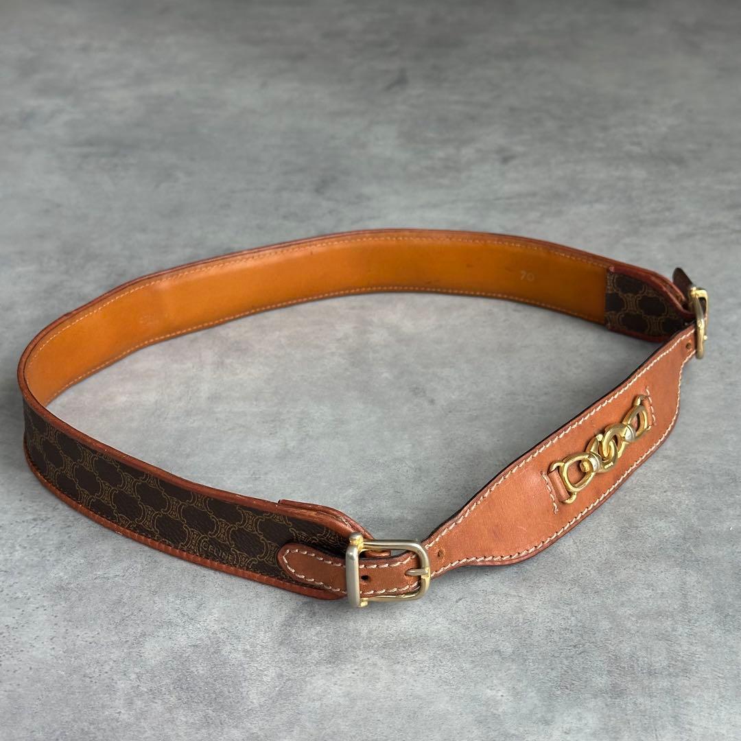 CELINE ホースビット　マカダム柄　ウエストベルト