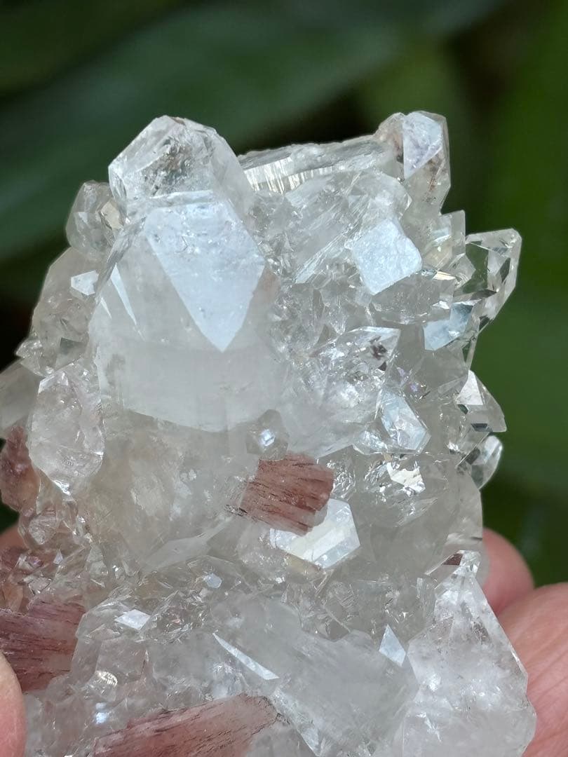 インド産　ダイヤモンドアポフィライト　ヒューランダイト共生　高品質　123g