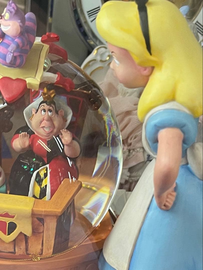 不思議の国のアリス スノードーム フィギュア スノーグローブ ディズニー レア