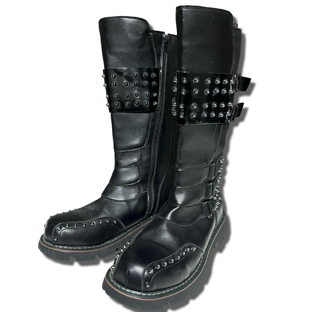 靴 00s archive long boots studs Y2K