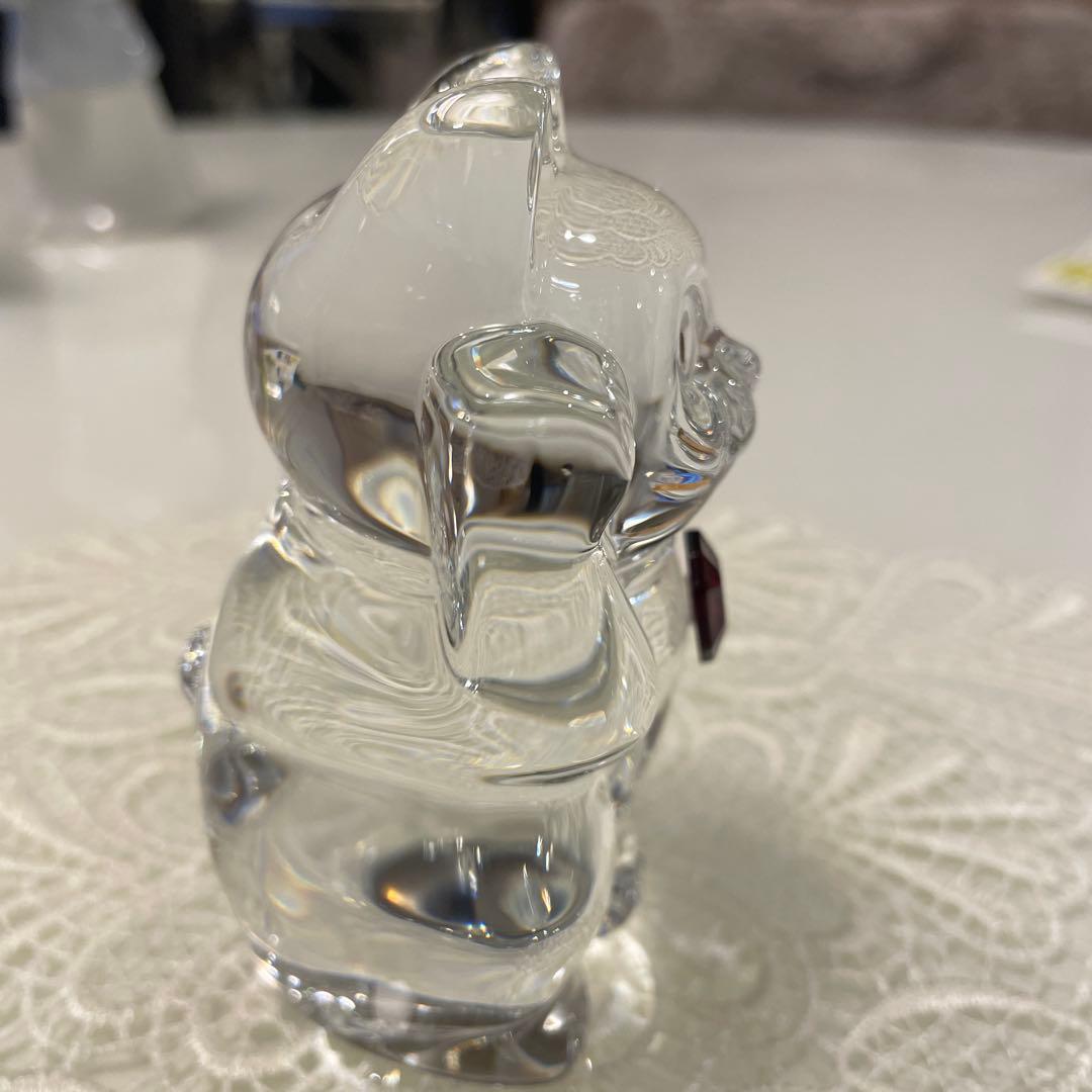 美品！バカラ まねき猫 レッドオクトゴン