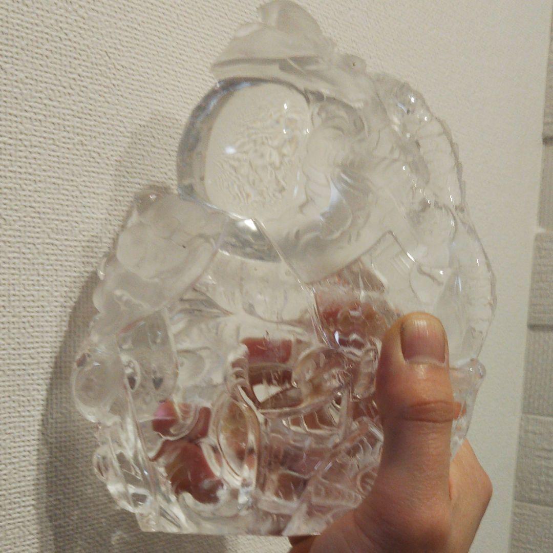 水晶 彫刻 昇り龍 ブラジル産