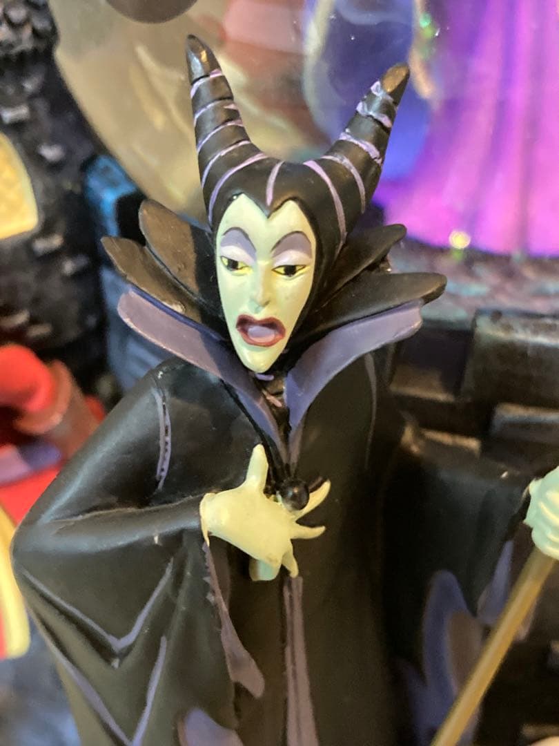 【訳あり】ディズニー ヴィランズ スノードーム オルゴール