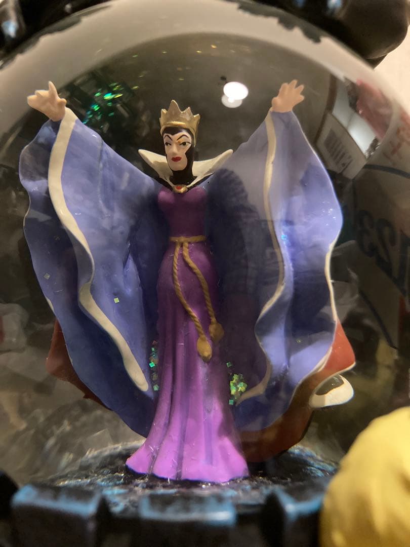 【訳あり】ディズニー ヴィランズ スノードーム オルゴール