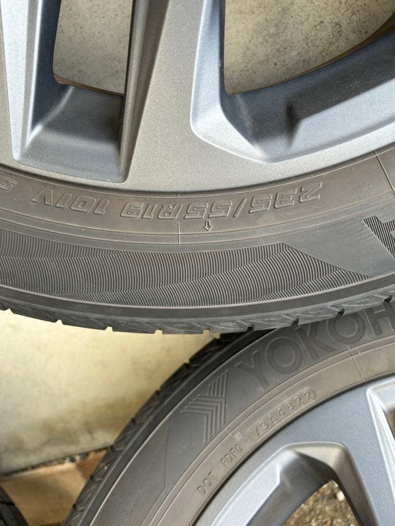 235/55/R19 タイヤホイールセット　送料込（たのメル便）