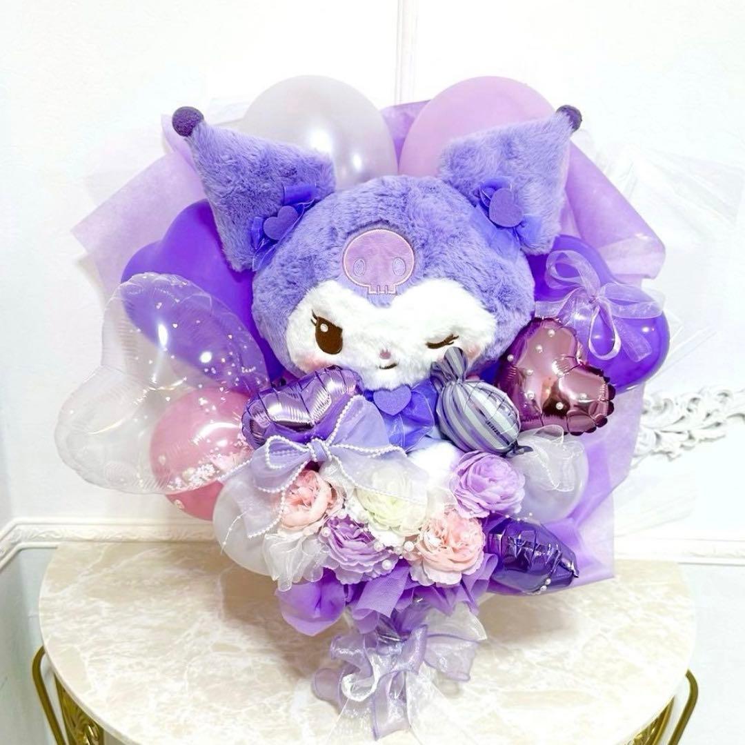 うさうさぬいぐるみ付きオーダーバルーンブーケ