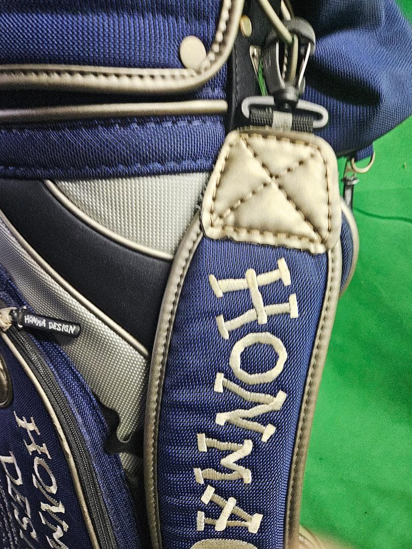 送料無料/超美品　HONMA DESIGN キャディバッグ ネイビー