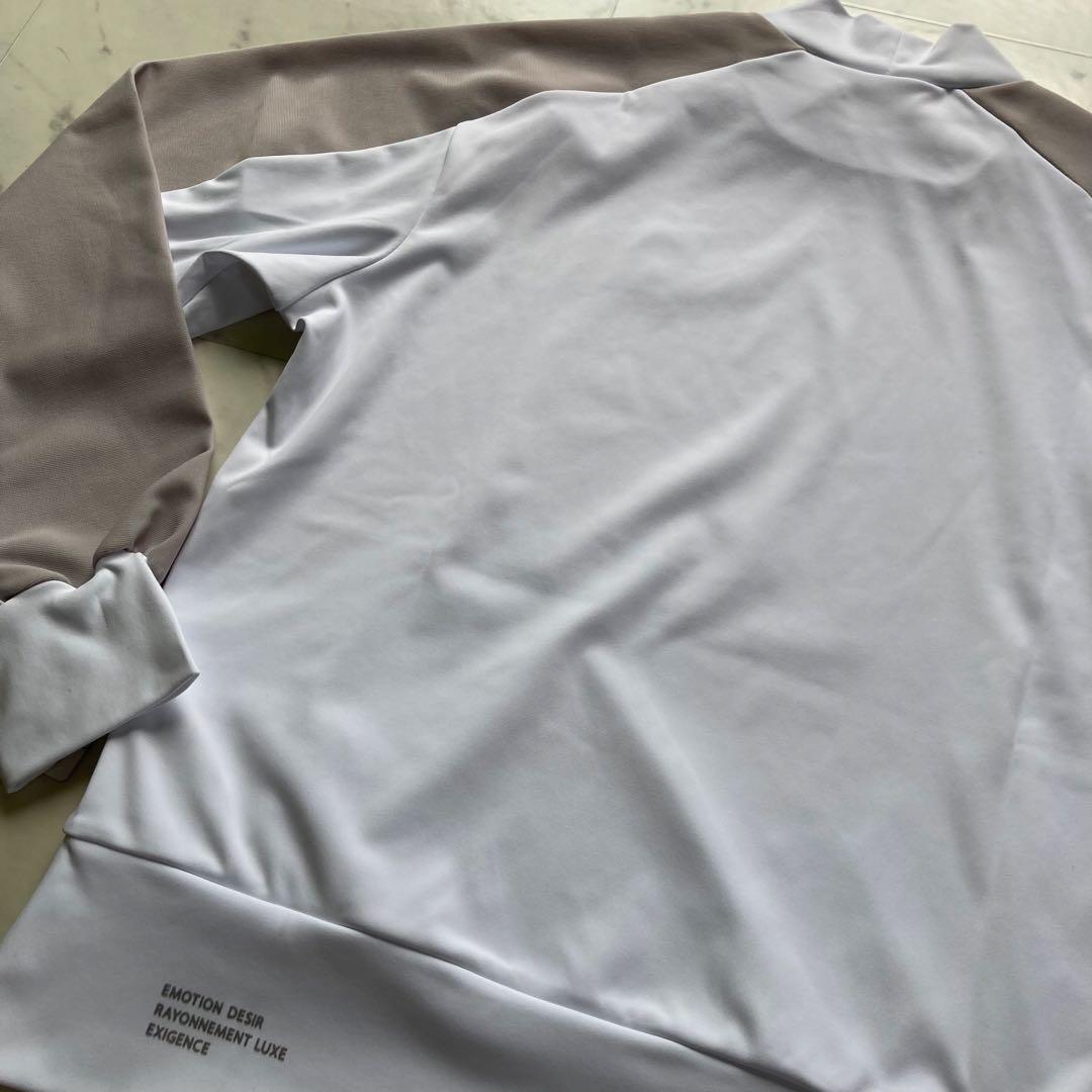 定価28600円【新品】レディース38ランバンスポール モックネックシャツ白