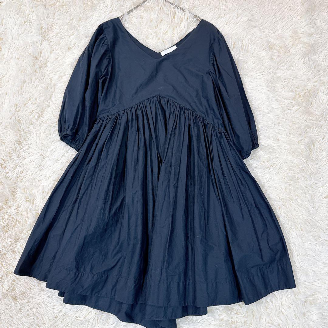 極美品 マーレット MILLER ミレー　ギャザーワンピース　XS　フレア
