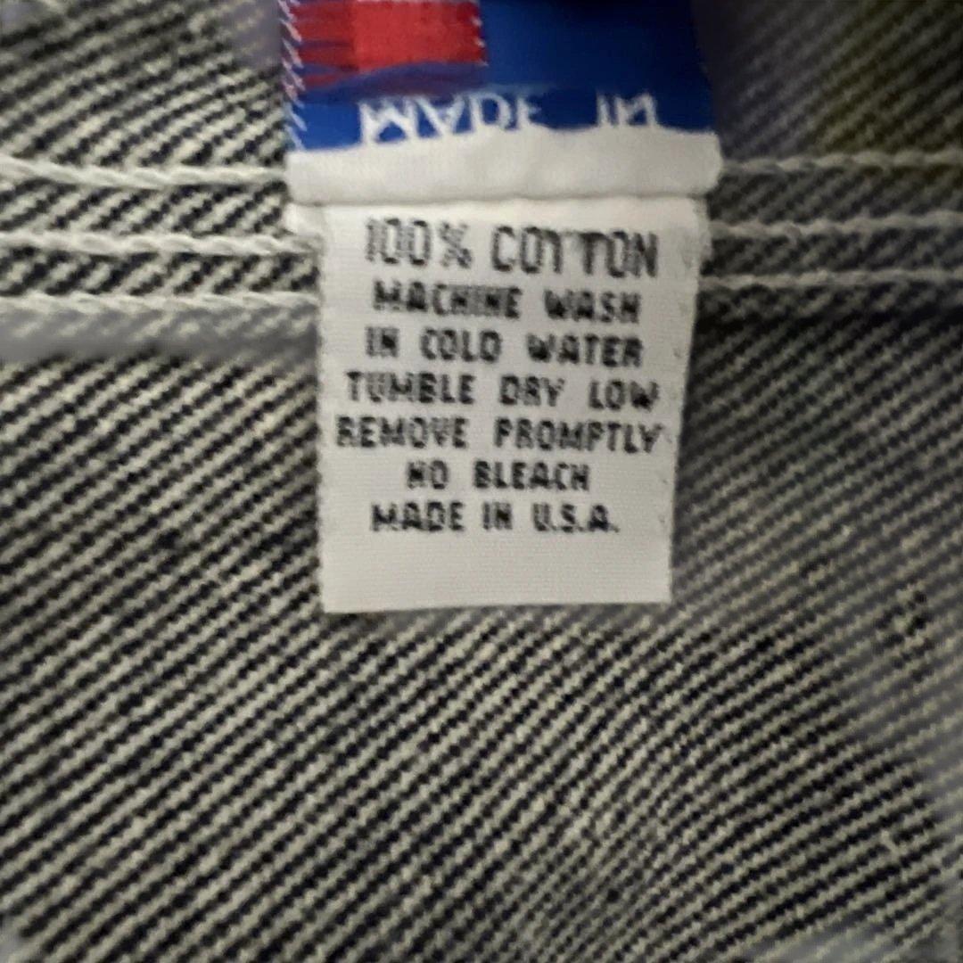 90s`デニムカバーオール　ワークジャケット　メンズS相当　ユニセックス許可