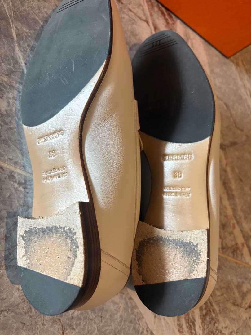 エルメス モカシンパリ フラットシューズ ローファー バレエシューズす