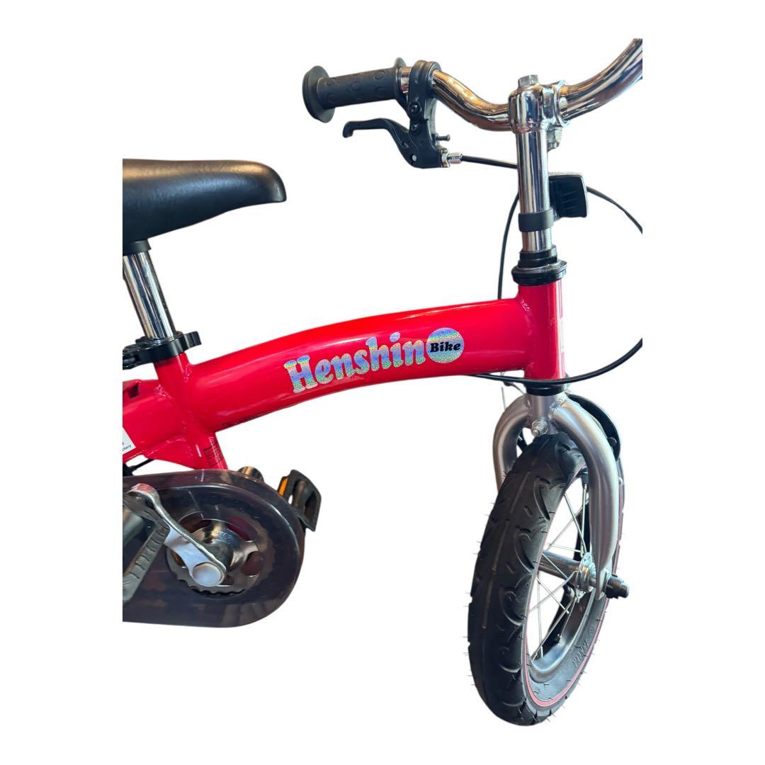 【スタンド付き】Henshin Bike へんしんバイク 12インチ レッド　赤