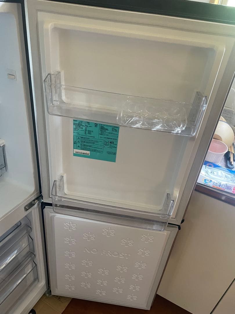 Haier製ノンフロン冷凍冷蔵庫JR-XP2NF148F 2023製説明文必見