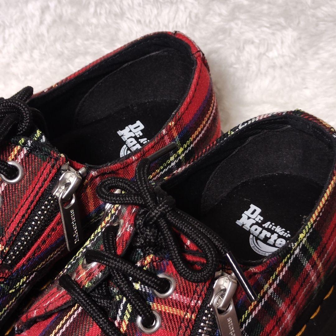 極美品✨ Dr.Martens ブーツ 3ホール 赤 タータンチェック 1461