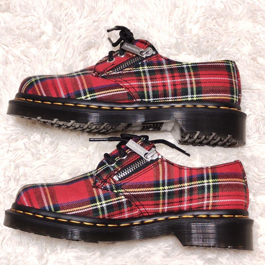 極美品✨ Dr.Martens ブーツ 3ホール 赤 タータンチェック 1461