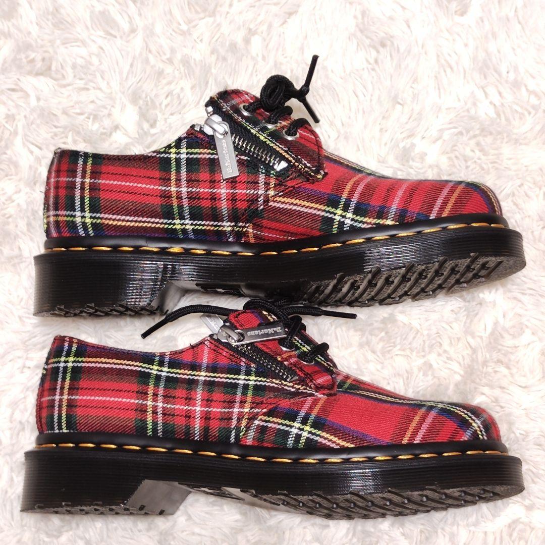 極美品✨ Dr.Martens ブーツ 3ホール 赤 タータンチェック 1461