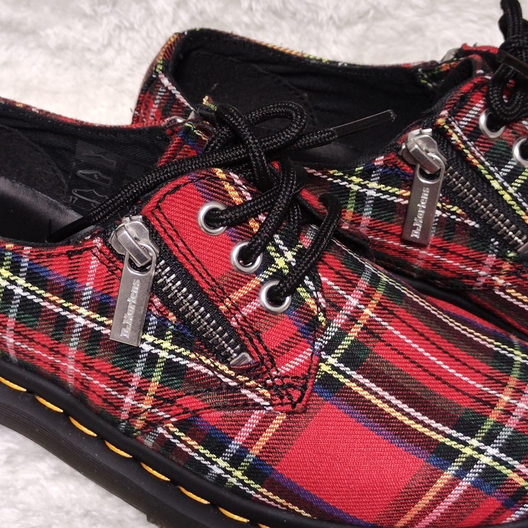 極美品✨ Dr.Martens ブーツ 3ホール 赤 タータンチェック 1461