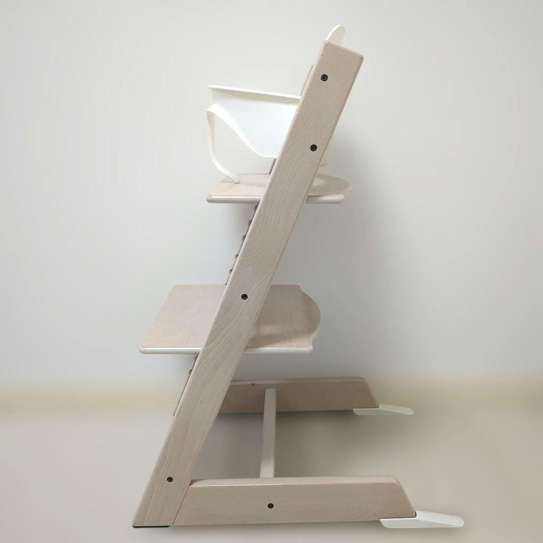 ひ*る様 STOKKE　ストッケ　トリップトラップ　ホワイトウォッシュ　ベビーセ