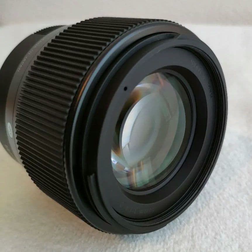 【美品】 SIGMA 56mm F1.4 フジXマウント箱なし 保護フィルター付