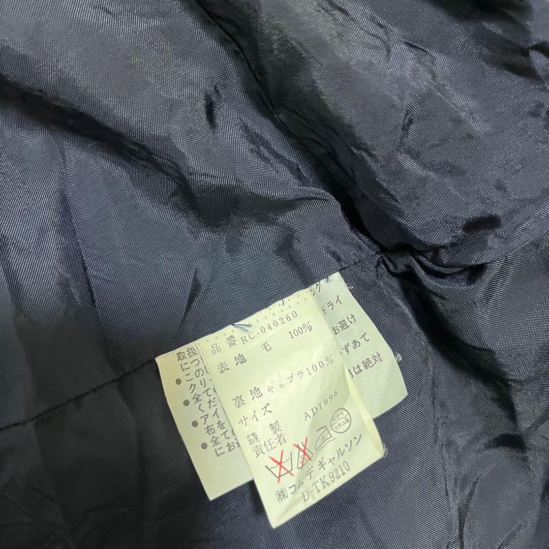 ささみちゃん　　縮絨ウール　ワイドコート　ネイビー