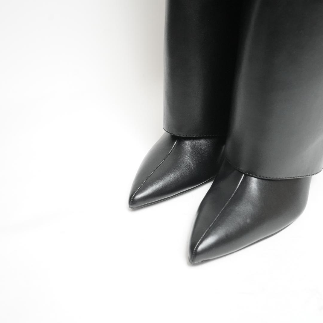 【新品未使用タグ付き】ZARA ザラ ハイヒールゲーターブーツ 23 eu35