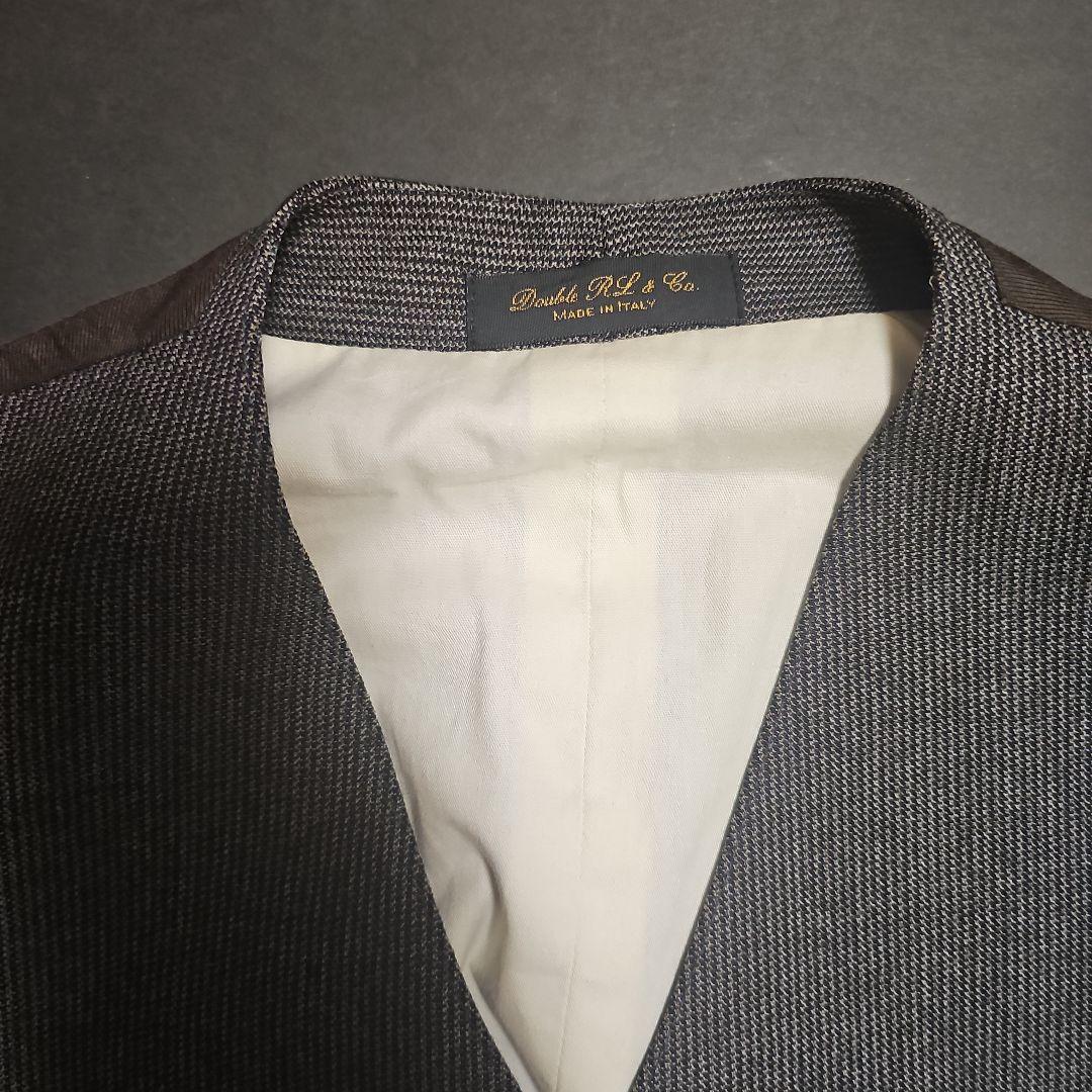 RRL Double RL イタリア製 グレー チェック ベスト 36R