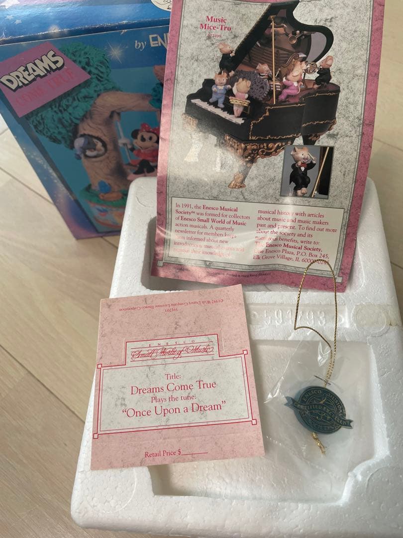 エネスコ ミッキー ミニーオルゴール ディズニー　トラディション　ジムショア