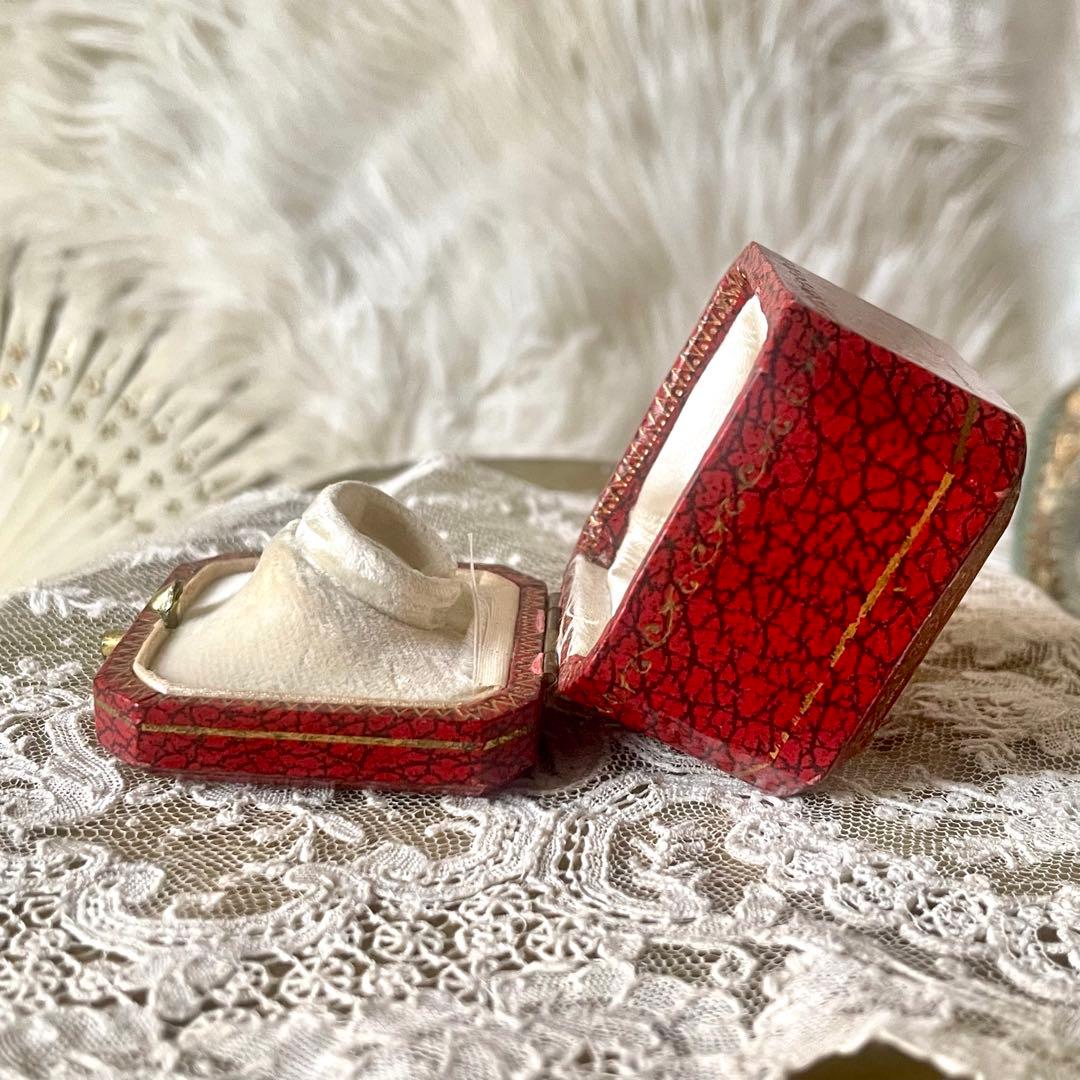 りむ　　リング用ジュエリーボックスアクセサリーケース　フランスアンティーク