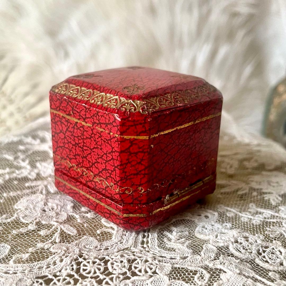 りむ　　リング用ジュエリーボックスアクセサリーケース　フランスアンティーク