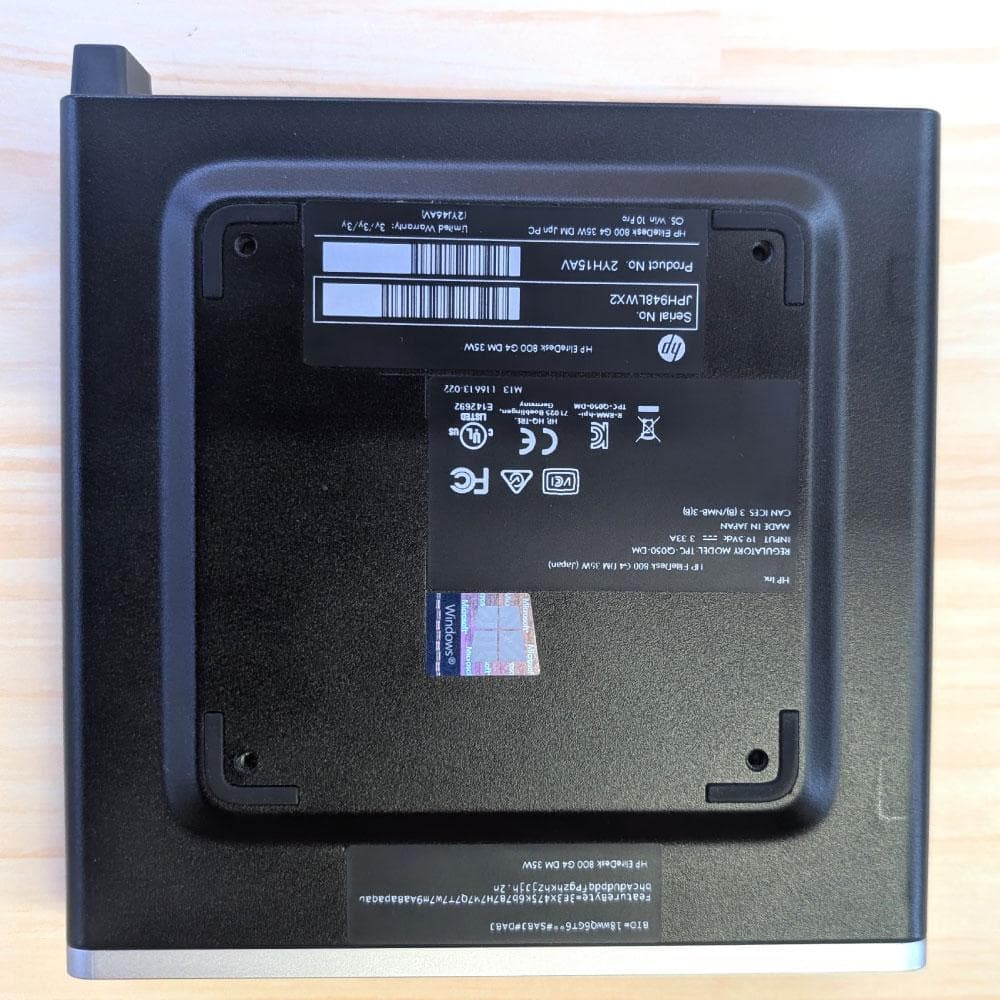 HP FlieDesk 800 G3 ミニPC M.2 500G