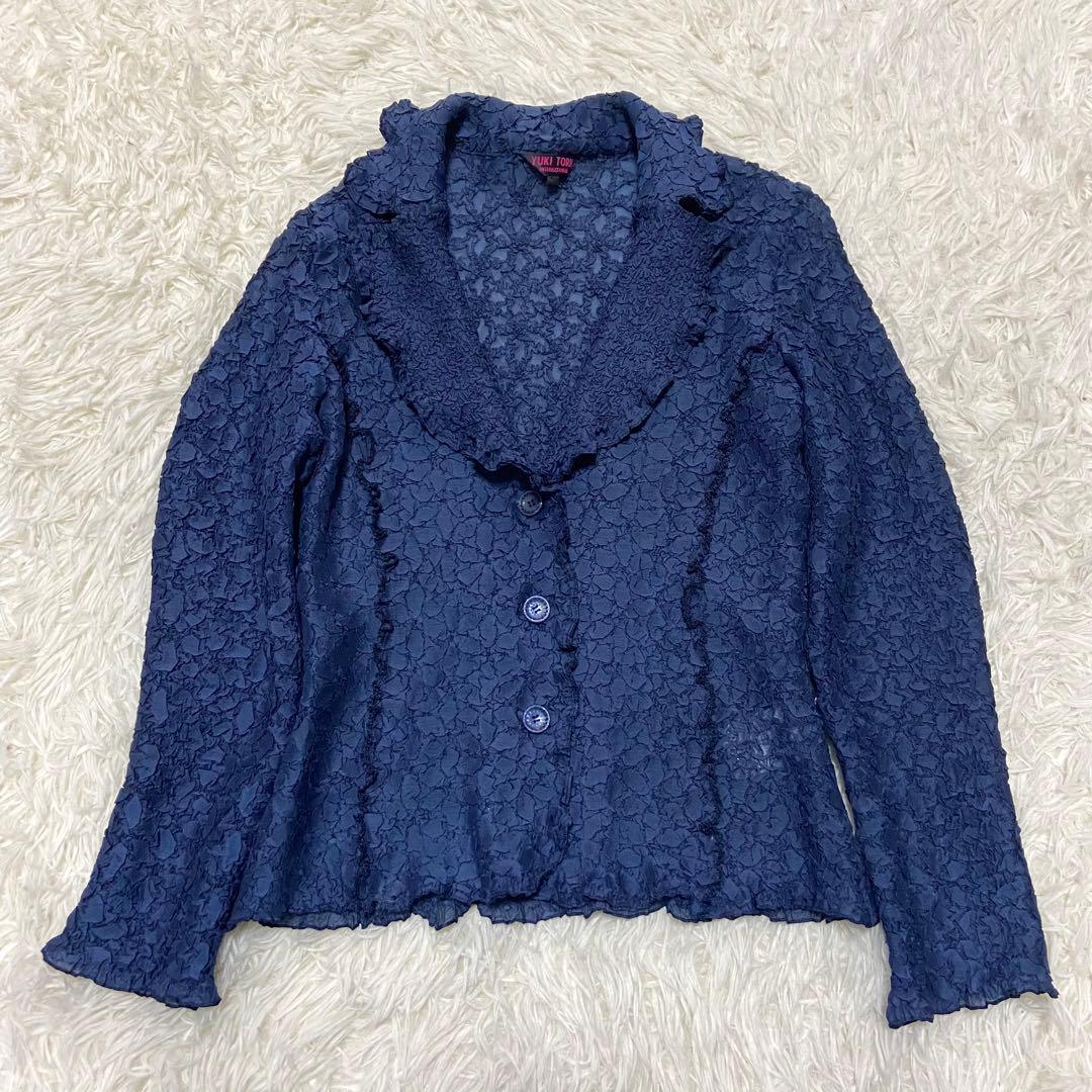 美品　YUKI TORRII ユキトリイ　プリーツ　カーディガン　L size