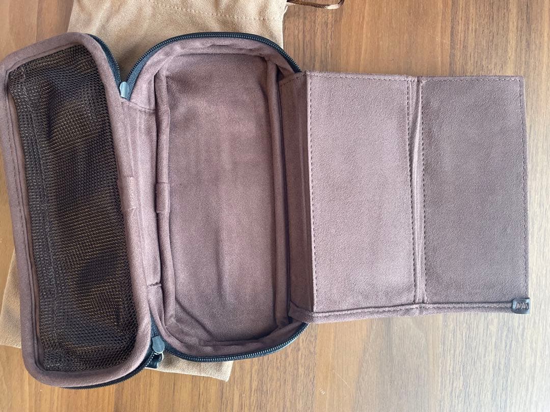 octfold ペンケース SEASAR エンボスレザー　BK オクトフォールド