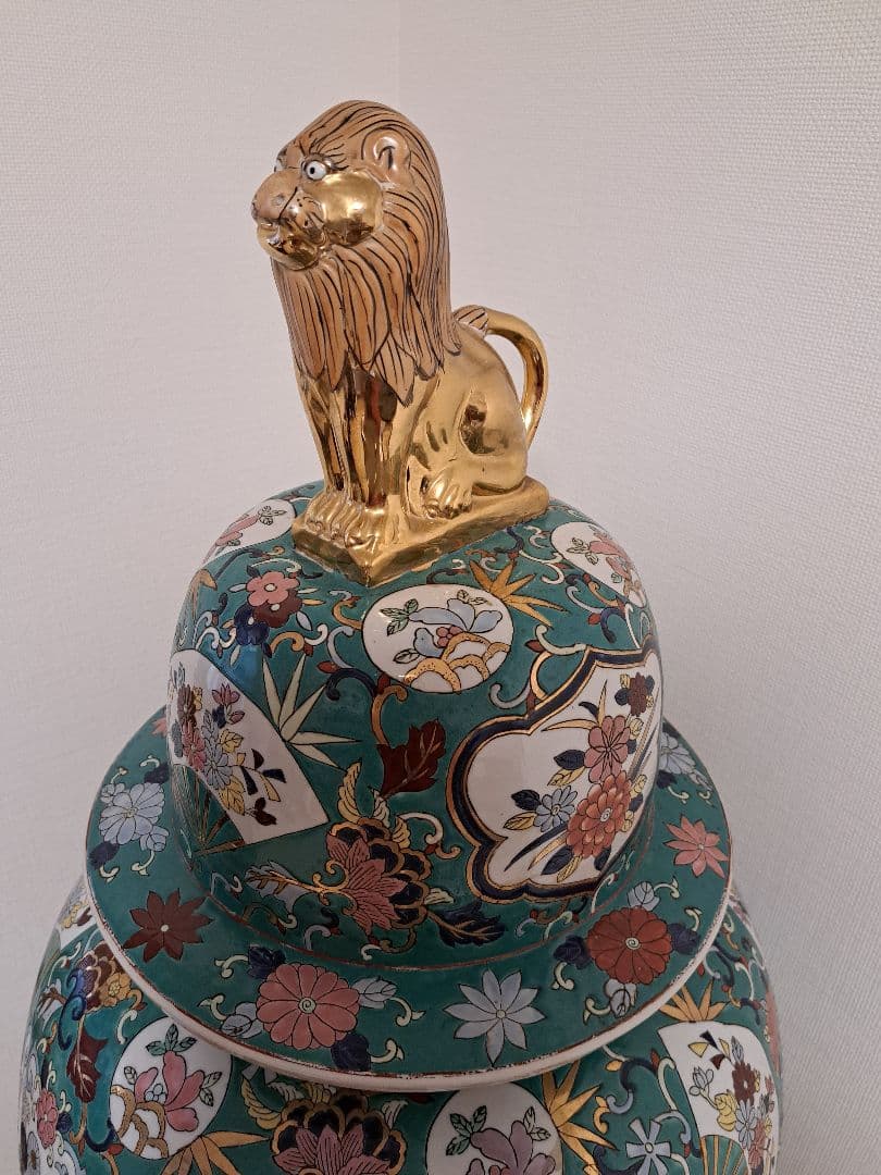 【直接お渡し】絢爛豪華 沈香壺 大型140㎝ 獅子冠