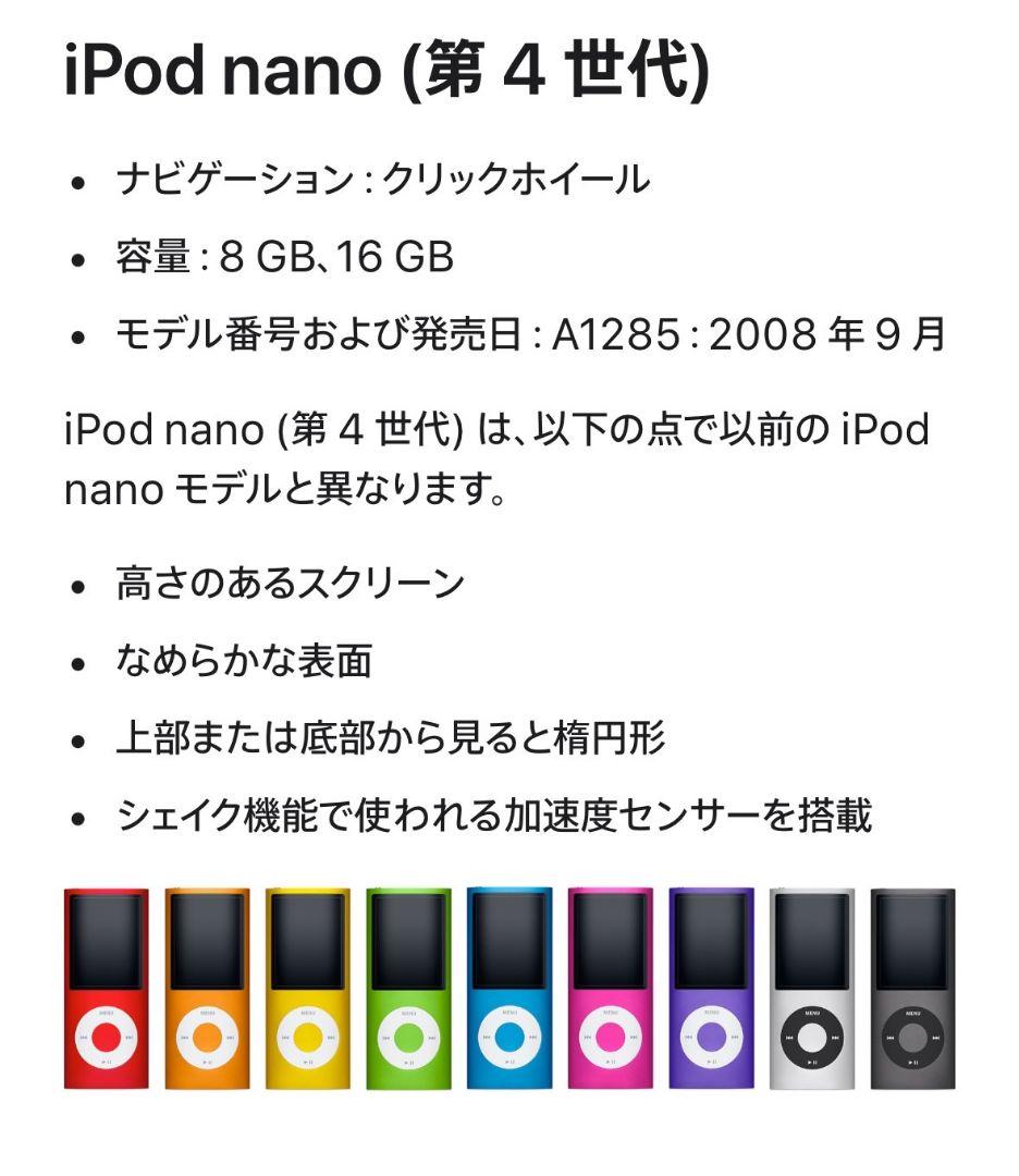 【新品未開封！】iPod nano 第四世代 ブラック ８ギガ