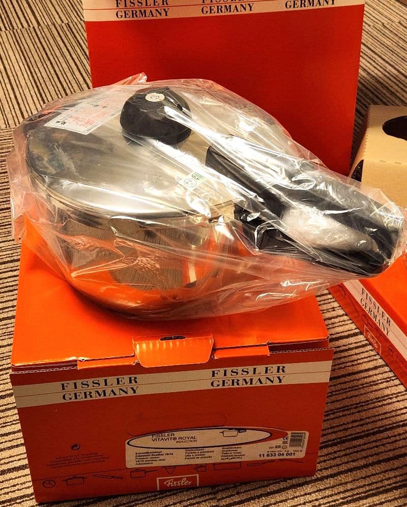 【未使用】Fissler 圧力鍋 ロイヤルシリーズ4.5L スペシャル3点セット