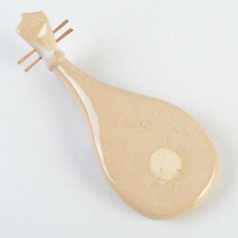 茶道具　萩焼　宗栄造　琵琶香合　共箱　V　9337