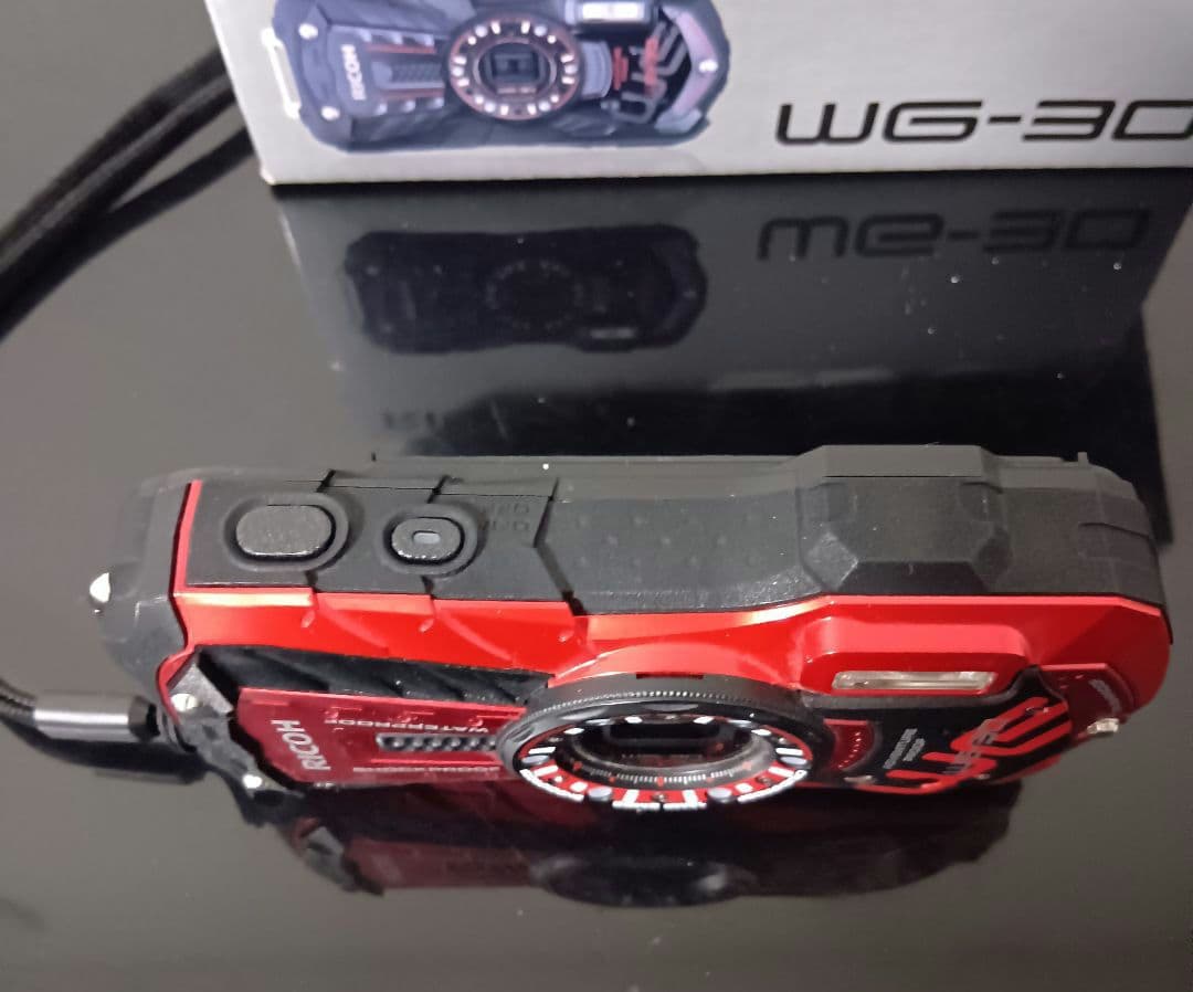 RICOH WG-30 RED 防水コンパクトデジタルカメラ