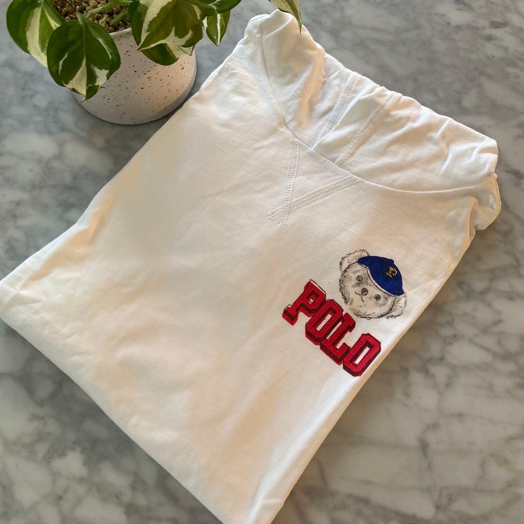 新品未使用ラルフローレン　160 L(14-16)フード付き ポロベアTシャツ