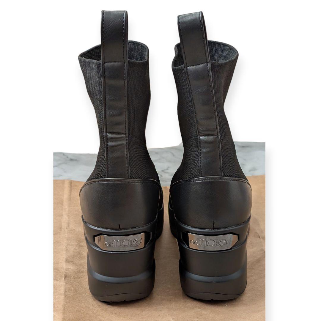 【値下げ】orMORE（オアモア） ヒールアップブーツ　ニットタイプ　Lサイズ