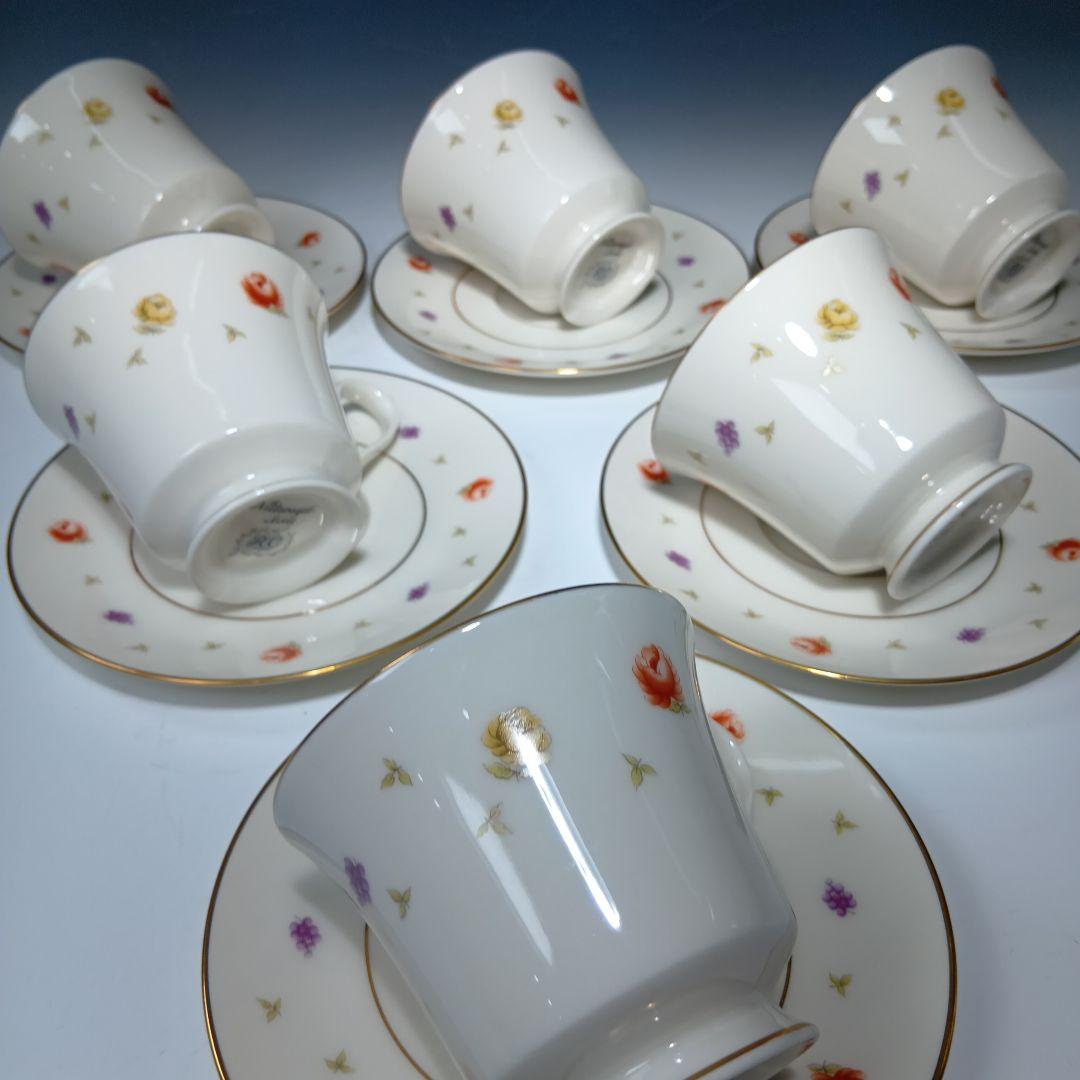 ノリタケ　ニットーロイヤルアイボリーRC　カップ＆ソーサ6客