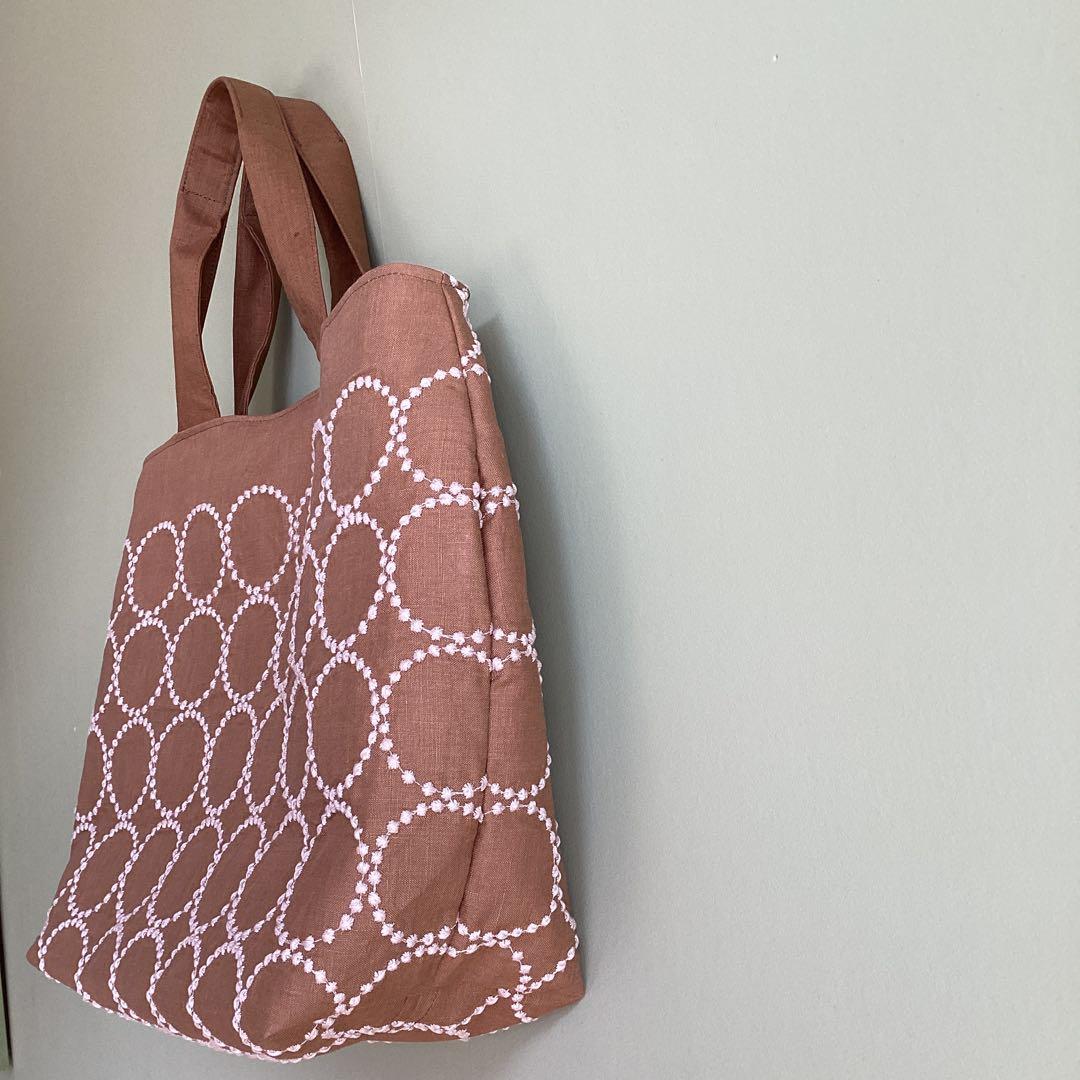 専用です！ミナペルホネン　タンバリンブラウン　トートバッグ　ハンドメイド