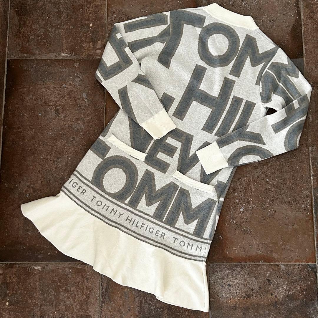   GOLF ロゴジャガード フレアニットワンピース