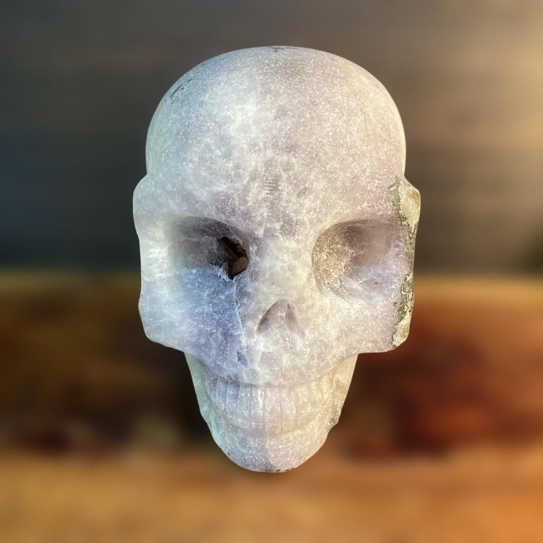 アメジスト　クリスタル　スカル 天然石 頭蓋骨