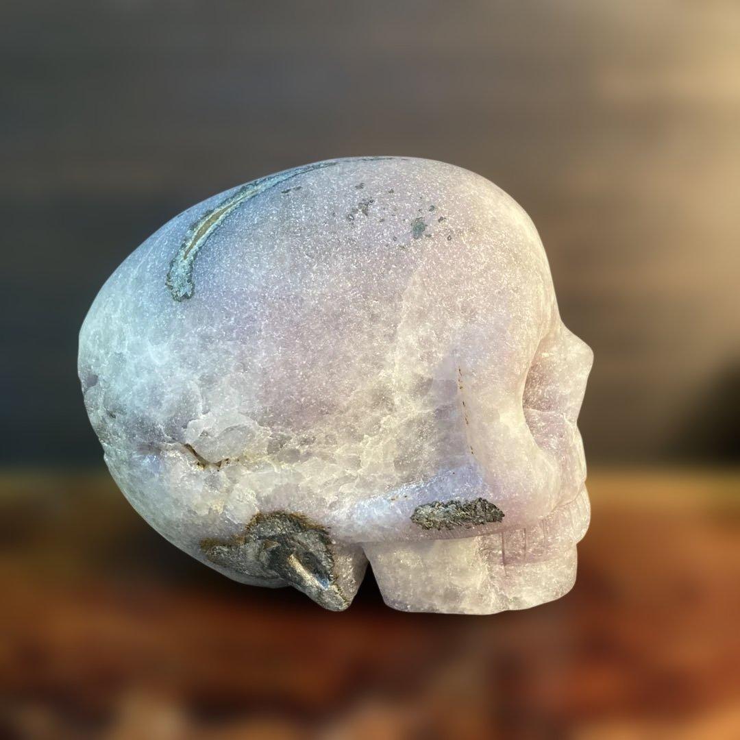 アメジスト　クリスタル　スカル 天然石 頭蓋骨
