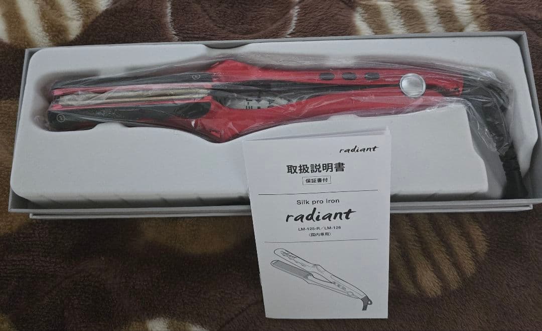 ラディアント ストレートアイロン　35mm レッド ヘアアイロン　最新型