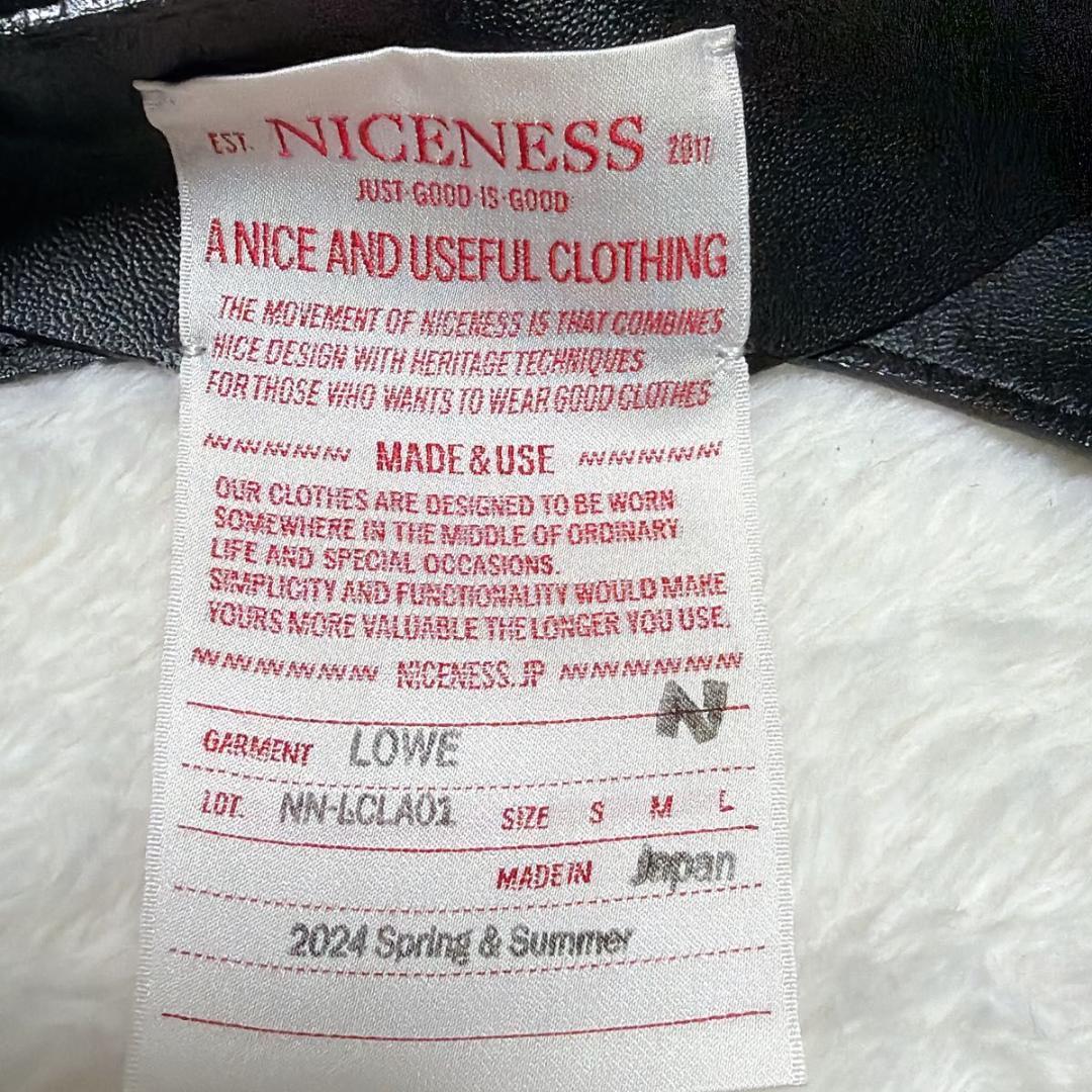 美品 近年 NICENESS LOWE ホースレザー ショルダーバッグ メンズ