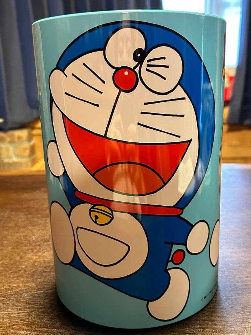 【非売品】ドラえもん　ペール缶　ゴミ箱　ブリキ缶　レア レトロ　限定